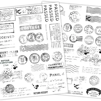 Rub on Transfers, Postage