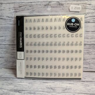 Rub Ons Retro, Alphabet Rue, Black