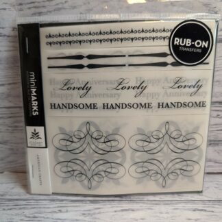 Rub On Retro, Elegant Black