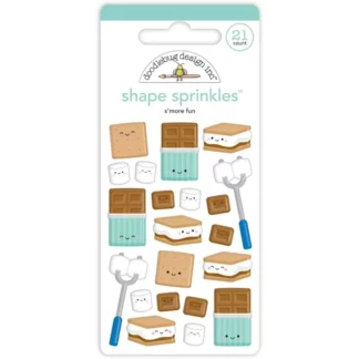 Doodlebug, S'more Fun Shape Sprinkles