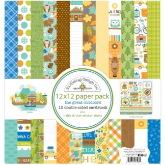 Doodlebug, Great Outdoors 12x12 Inch Paper Pack