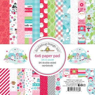 Doodlebug, Let It Snow 6x6 Inch Paper Pad