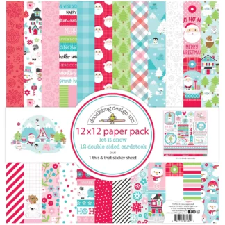 Doodlebug, Let It Snow 12x12 Inch Paper Pack