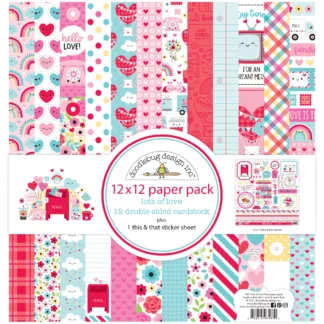 Doodlebug, Lots of Love 12x12 Inch Paper Pack