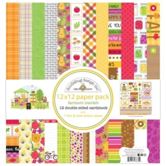 Doodlebug, Farmers Market 12x12 Inch Paper Pack
