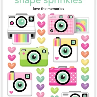Doodlebug, Color Me Crafty Love The Memories Shape Sprinkles