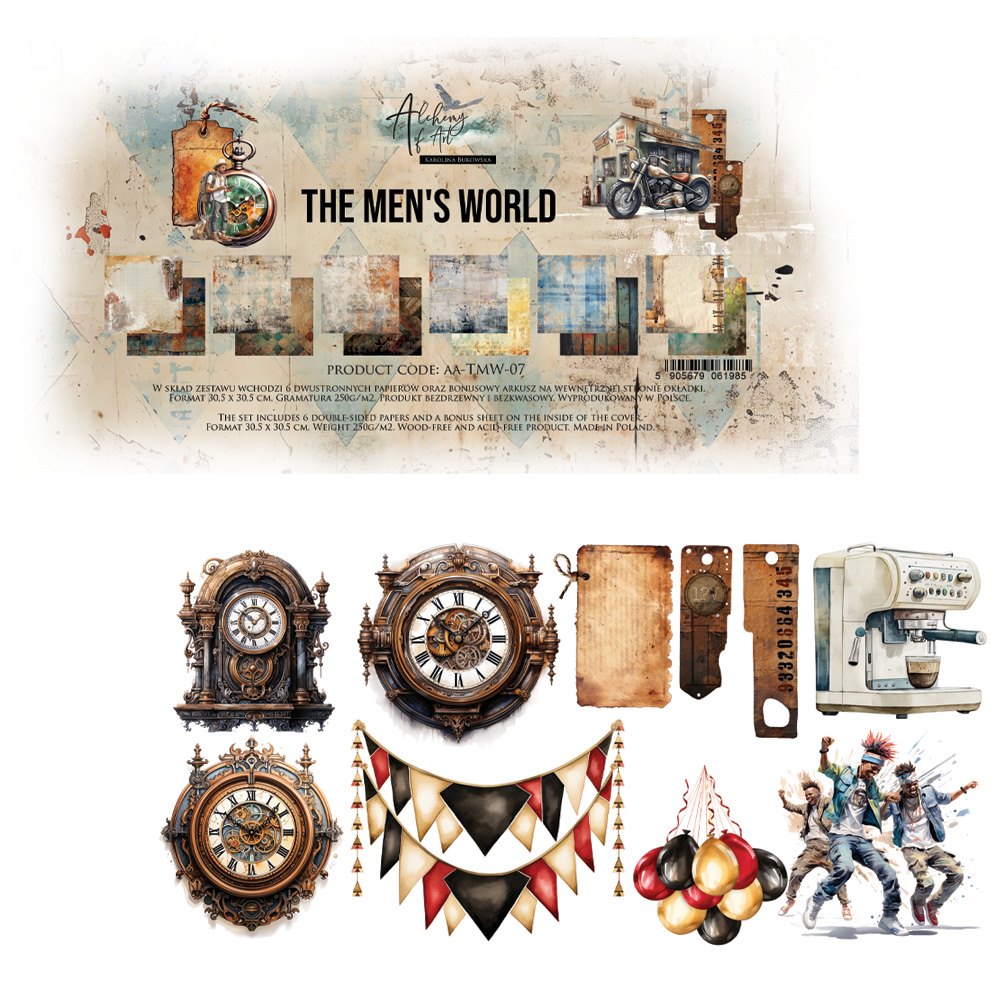 Alchemy of Art, 12x12 Paper Set: The Men's World - Image 3