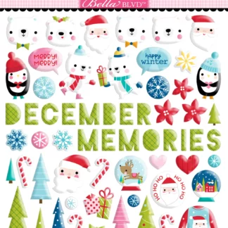 Bella BLVD The North Pole Cheerful Puffy Stickers