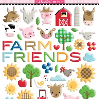 Bella BLVD Farm Friends Puffy Stickers