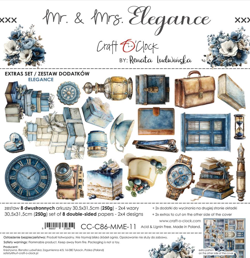 Craft O’ Clock, 12x12 Cut Set: Mr And Mrs Elegance