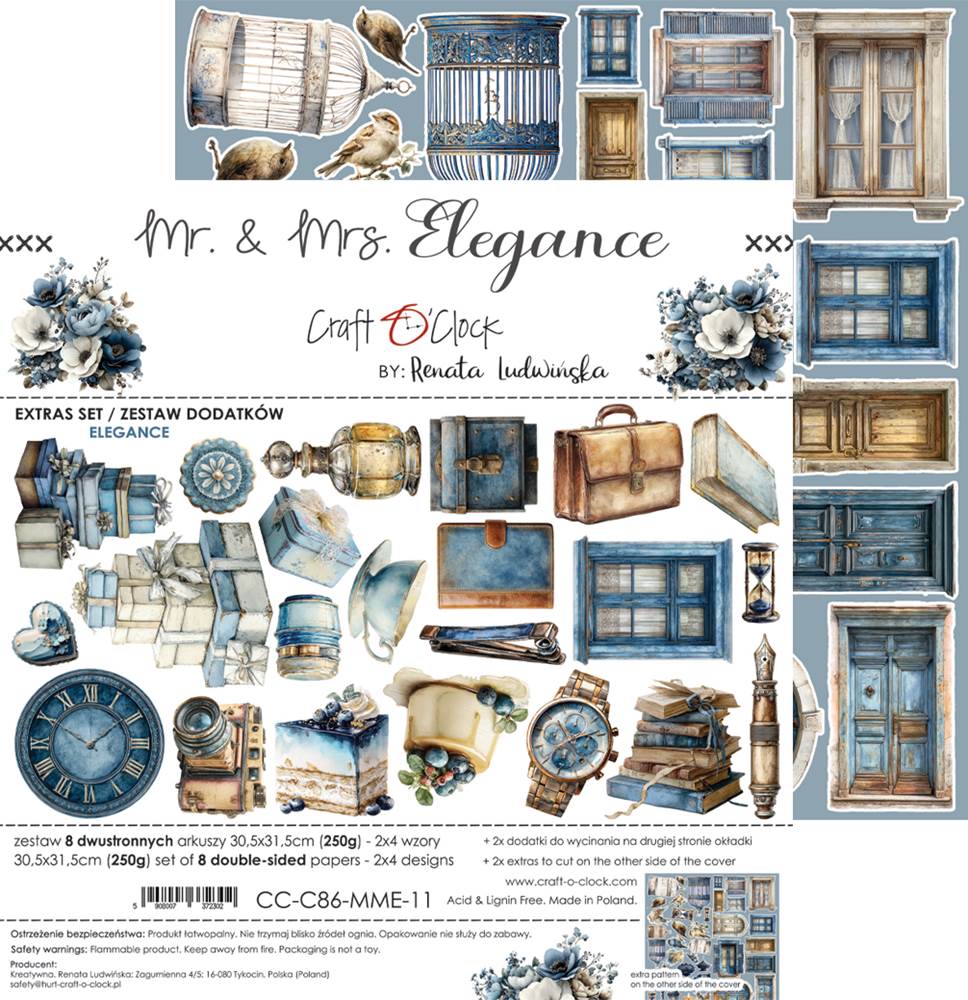 Craft O’ Clock, 12x12 Cut Set: Mr And Mrs Elegance - Image 4