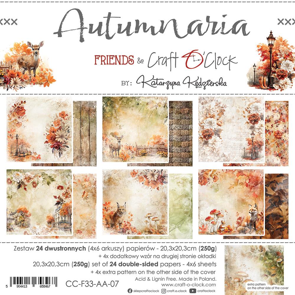 Craft O’ Clock, 8x8 Paper Set: Autumnaria - Image 2
