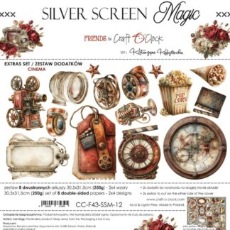 Craft O’ Clock, 12x12 Cut Set: Silver Screen Magic