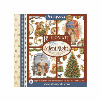 Stamperia, 6x6, Rub On Kit: Silent Night