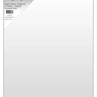 Paper Favourites Mirror Card Matte A4 Frosted Silver