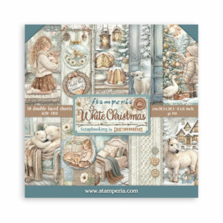 Stamperia, 8x8 Paper Set: White Christmas
