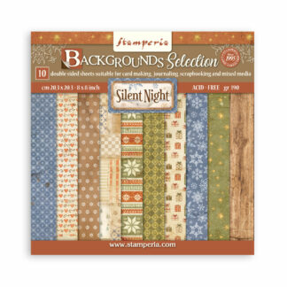Stamperia, 8x8, Paper Set Backgrounds: Silent Night