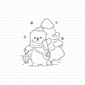 Otty with Christmas tree