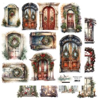 Alchemy of Art, 12x12 Cut Set: Ho Ho Ho, Doors