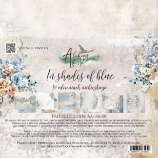 Alchemy of Art, 8x8 Paper Set: In Shades of Blue