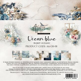 Alchemy of Art, 8x8 Paper Set: Ocean Blue