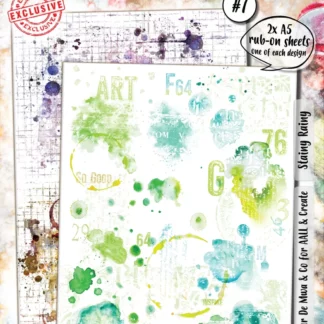 Aall and Create A5 Rub-Ons - Stainy Rainy