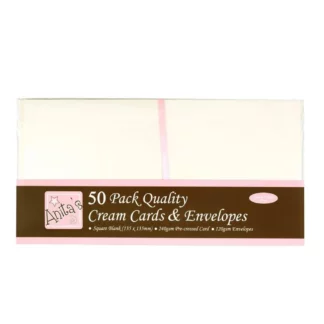 Cards and Envelopes 13,5 x 13,5 cm, 50-pack