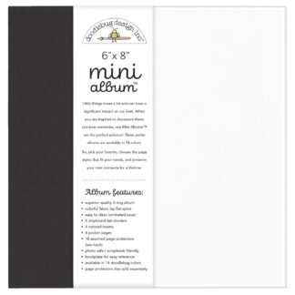 Doodlebug Mini Album 6×8 Black