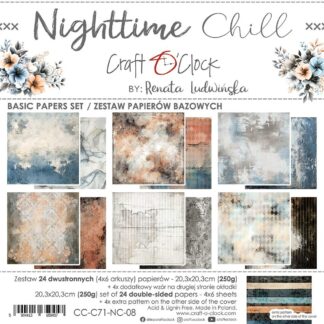 Craft O’ Clock, 8x8 Paper Set: Nighttime Chill