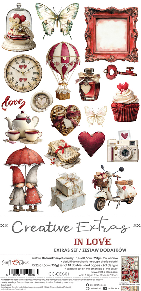 Craft O’ Clock, 6x12 Cut Set: In Love