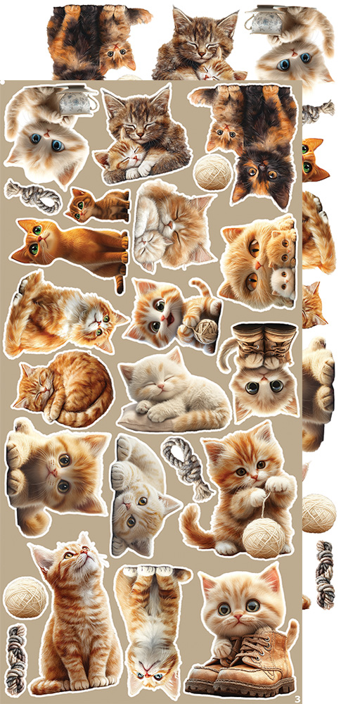 Craft O’ Clock, 6x12 Cut Set: Cats - Bild 4