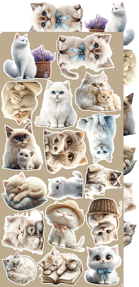 Craft O’ Clock, 6x12 Cut Set: Cats - Bild 5