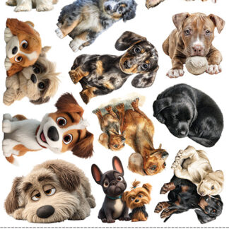 Craft O’ Clock, 6x12 Cut Set: Dogs