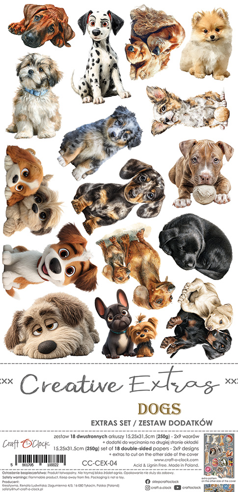 Craft O’ Clock, 6x12 Cut Set: Dogs