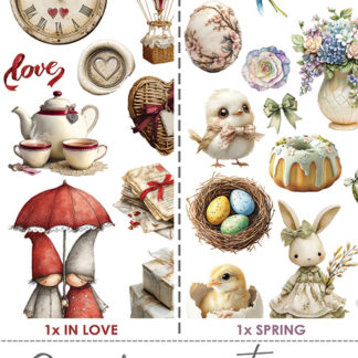 Craft O’ Clock, 6x12 Cut Set Mix: Spring in Love