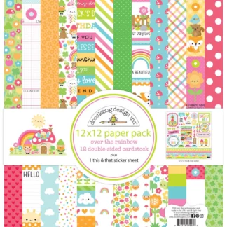 Doodlebug, Over The Rainbow, 12x12 Inch Paper Pack