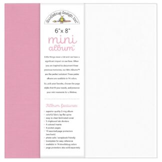 Doodlebug Mini Album 6×8 Pink