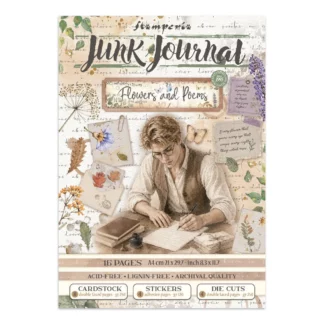 Stamperia, Junk Journal, Flowers and Poems