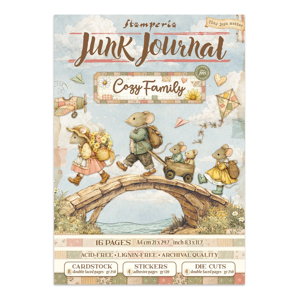 Stamperia, Junk Journal, Cozy Family