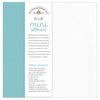 Doodlebug Mini Album 6×8 Blue