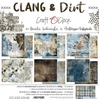 Craft O’ Clock, 12x12 Paper Set: Clang & Dirt