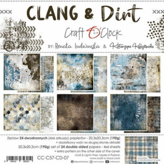 Craft O’ Clock, 8x8 Paper Set: Clang & Dirt