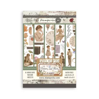 Stamperia, Washi Pad; Flowers and Poems