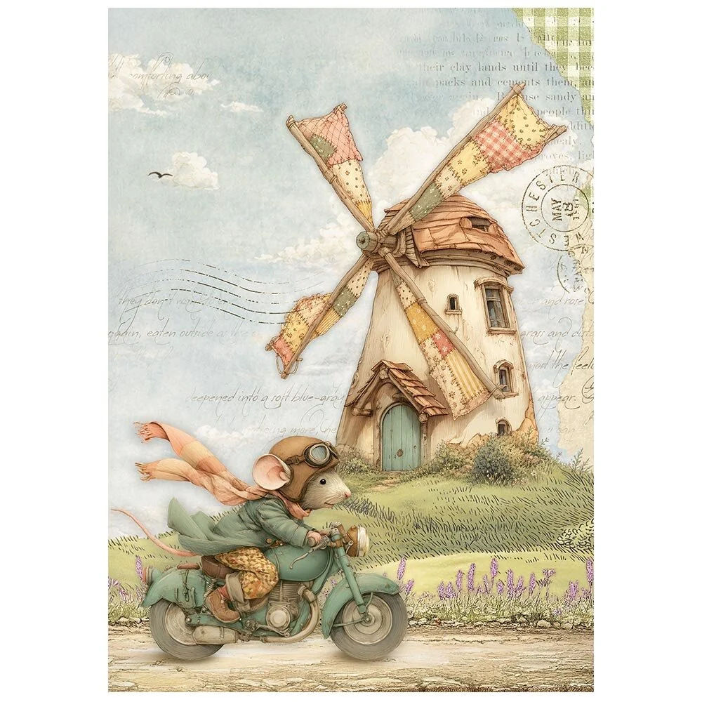 Stamperia, A6 Rice Paper: Cozy Family - Bild 9