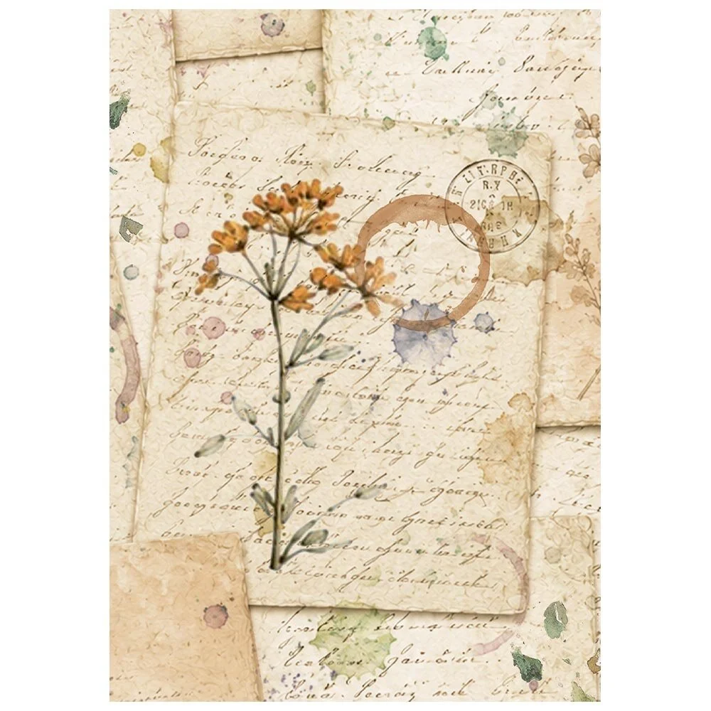 Stamperia, A6 Rice Paper: Flowers and Poems - Bild 4