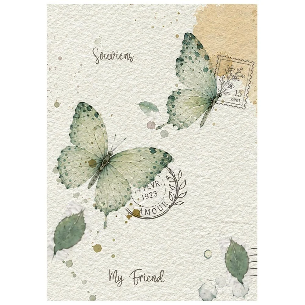 Stamperia, A6 Rice Paper: Flowers and Poems - Bild 8