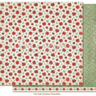 Maja Design, 12 x 12, Jolly Christmas - Poinsettias, PREORDER