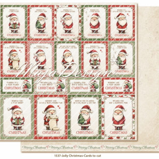Maja Design 12 x 12, Jolly Christmas - Cards to cut PREORDER