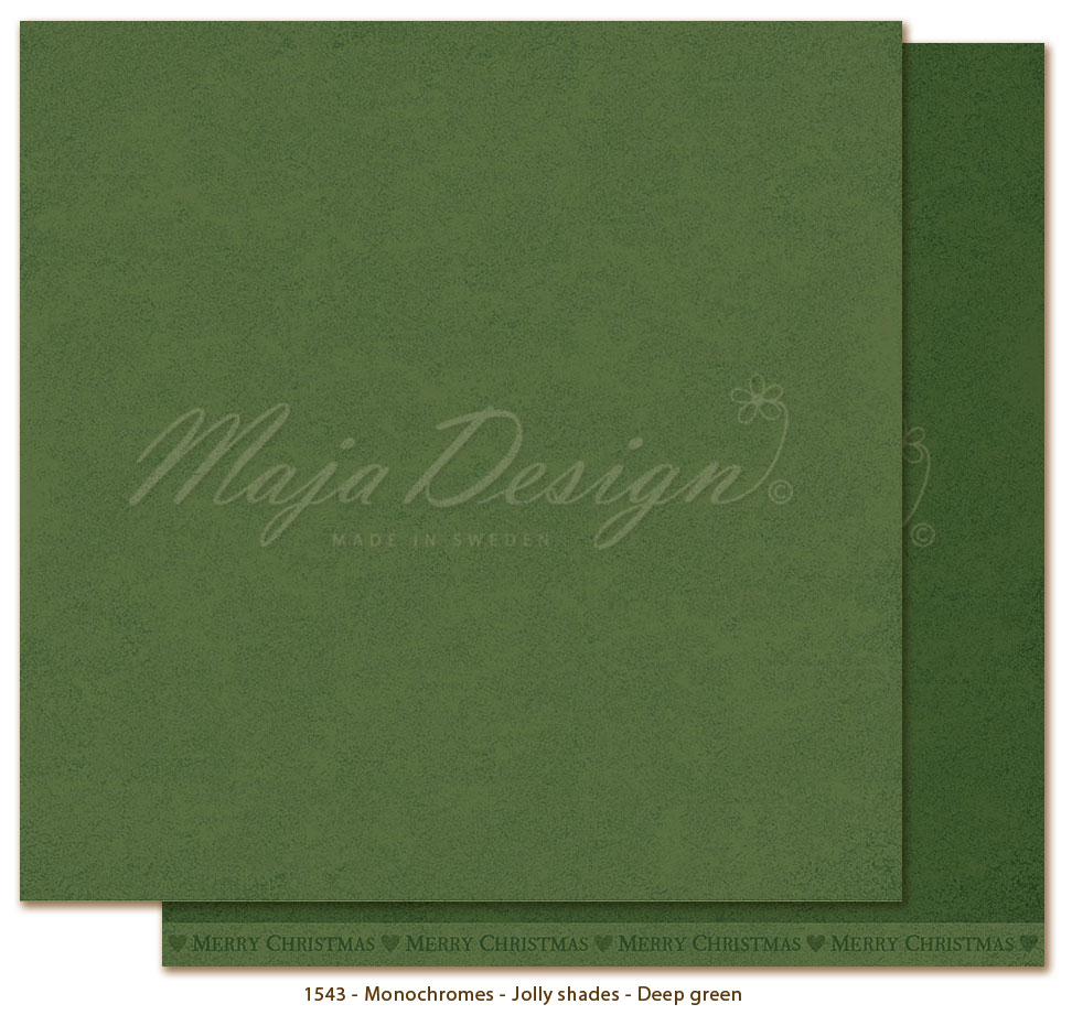Monochromes Deep Green, 12 x 12 PREORDER