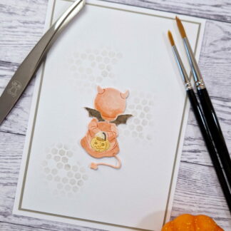 Devil with pumpkin